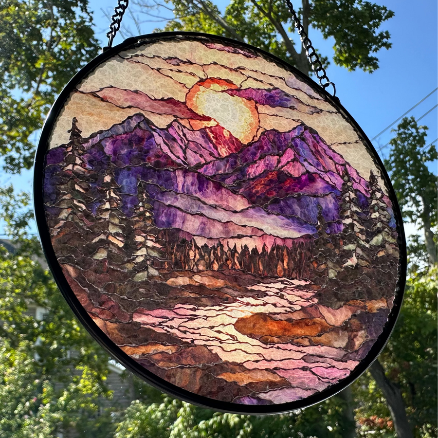 Blooming Heather Highland Suncatcher