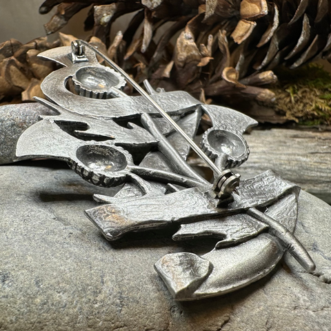 Load image into Gallery viewer, Alba Gu Brath Thistle Kilt Pin - Handmade in Scotland
