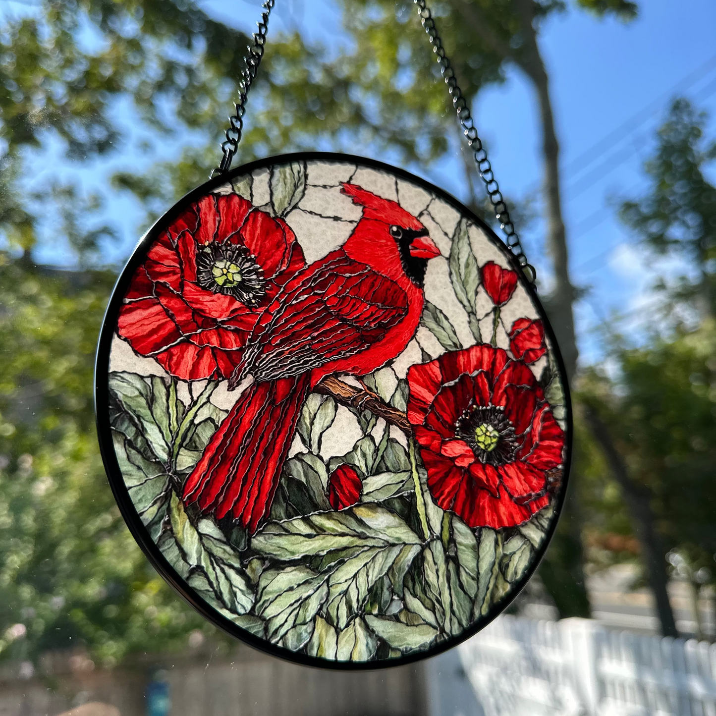 Always Remember Cardinal Suncatcher
