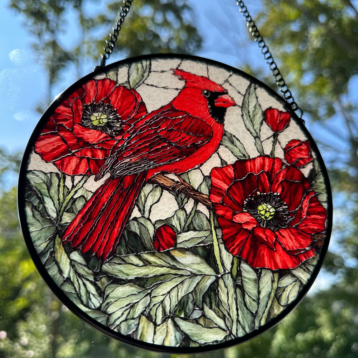 Always Remember Cardinal Suncatcher