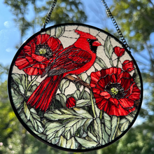 Load image into Gallery viewer, Always Remember Cardinal Suncatcher

