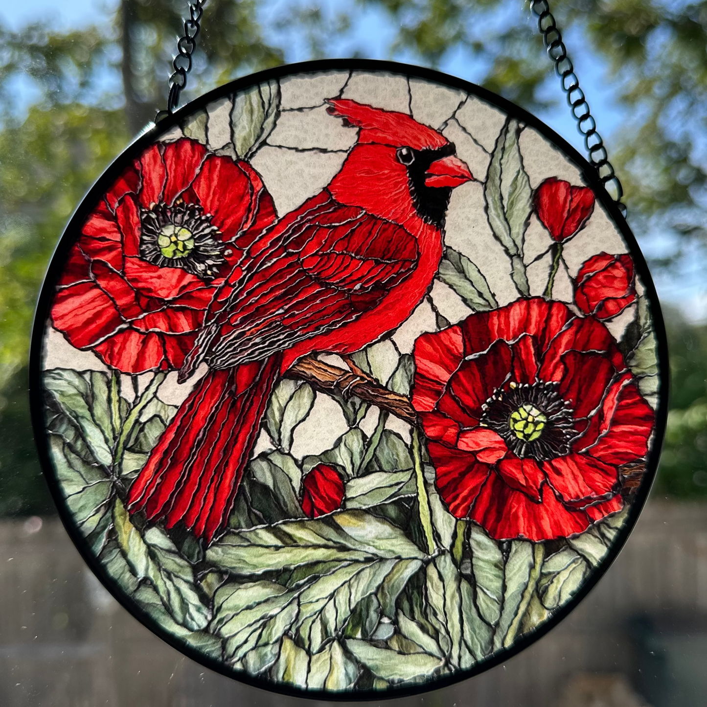 Always Remember Cardinal Suncatcher