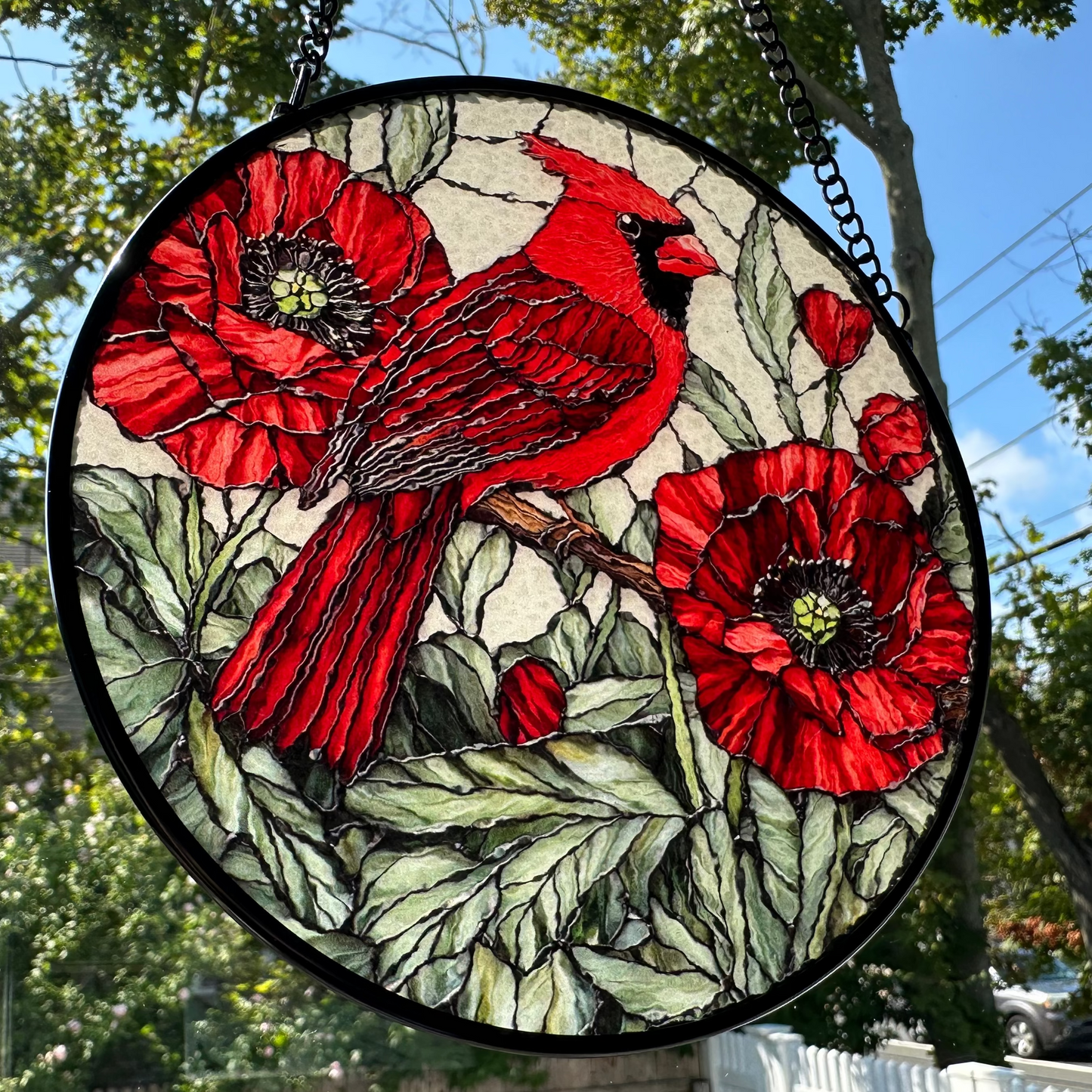 Always Remember Cardinal Suncatcher
