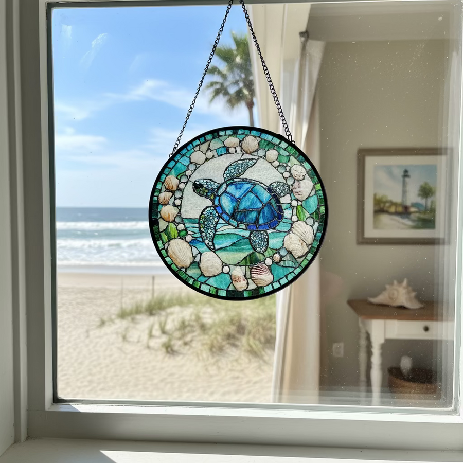 Coastal Sea Turtle Suncatcher