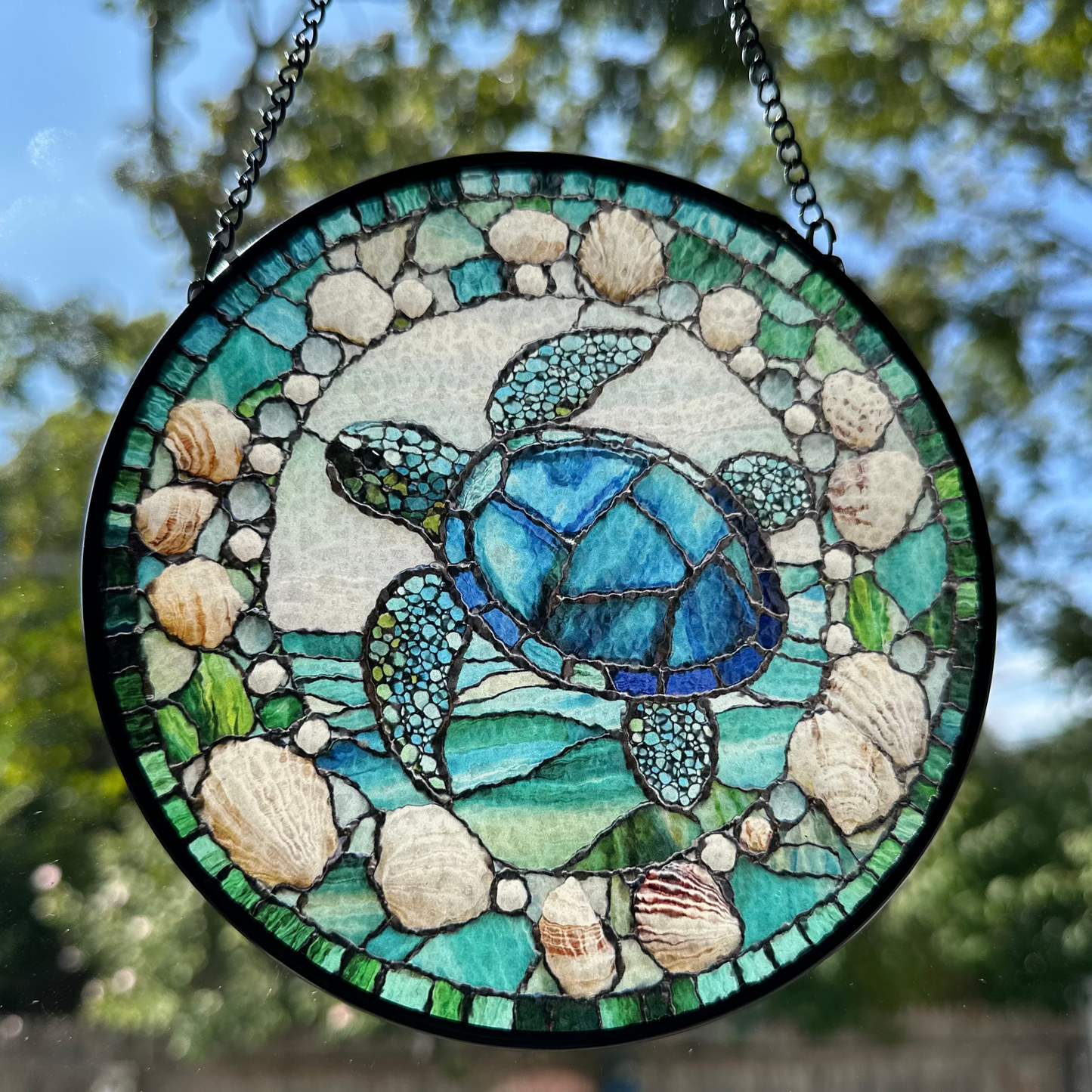 Coastal Sea Turtle Suncatcher
