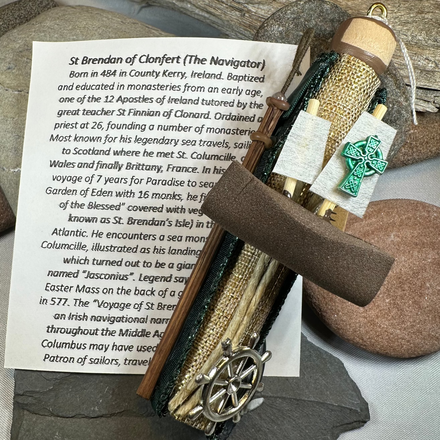Saint Brendan of Clonfert (The Navigator) Ireland Doll