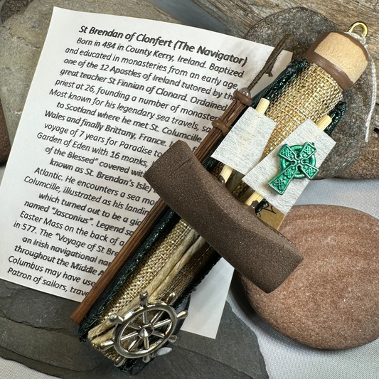 Saint Brendan of Clonfert (The Navigator) Ireland Doll