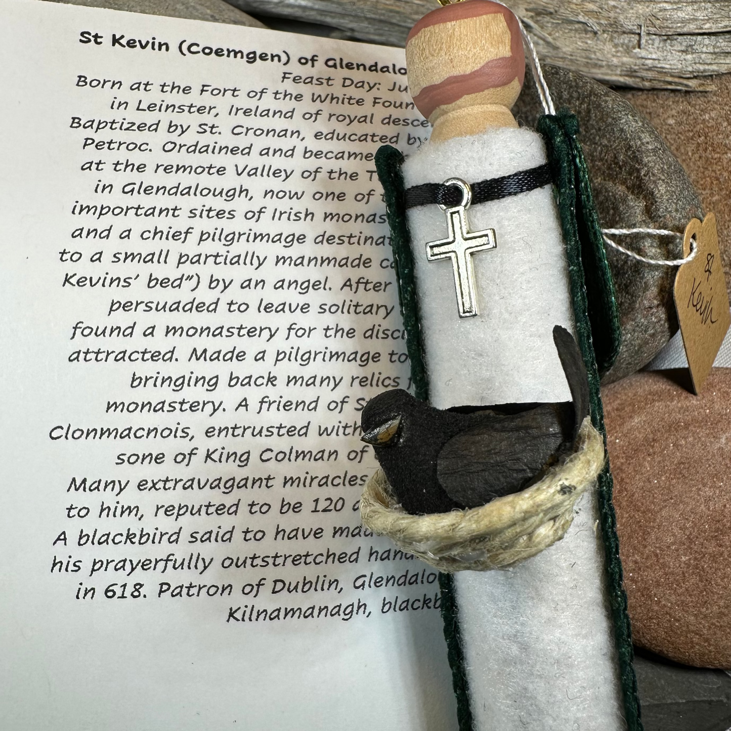 Saint Kevin of Glendalough Ireland Doll