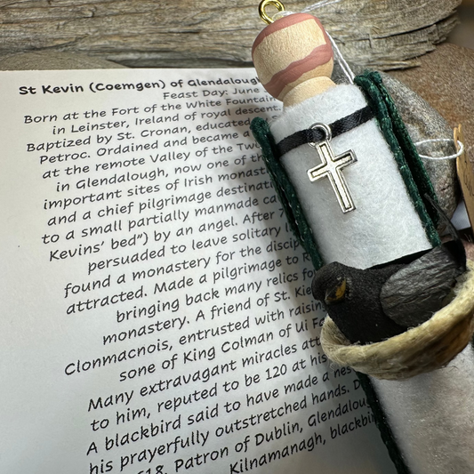 Saint Kevin of Glendalough Ireland Doll