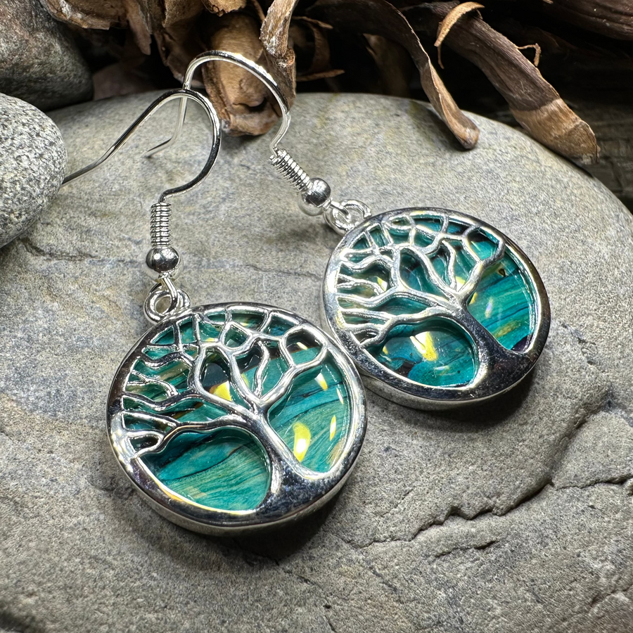 Heathergems Tree of Life Earrings from Scotland