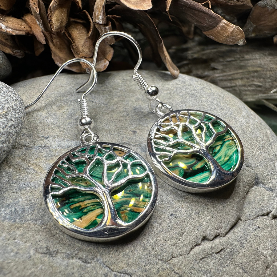 Heathergems Tree of Life Earrings from Scotland