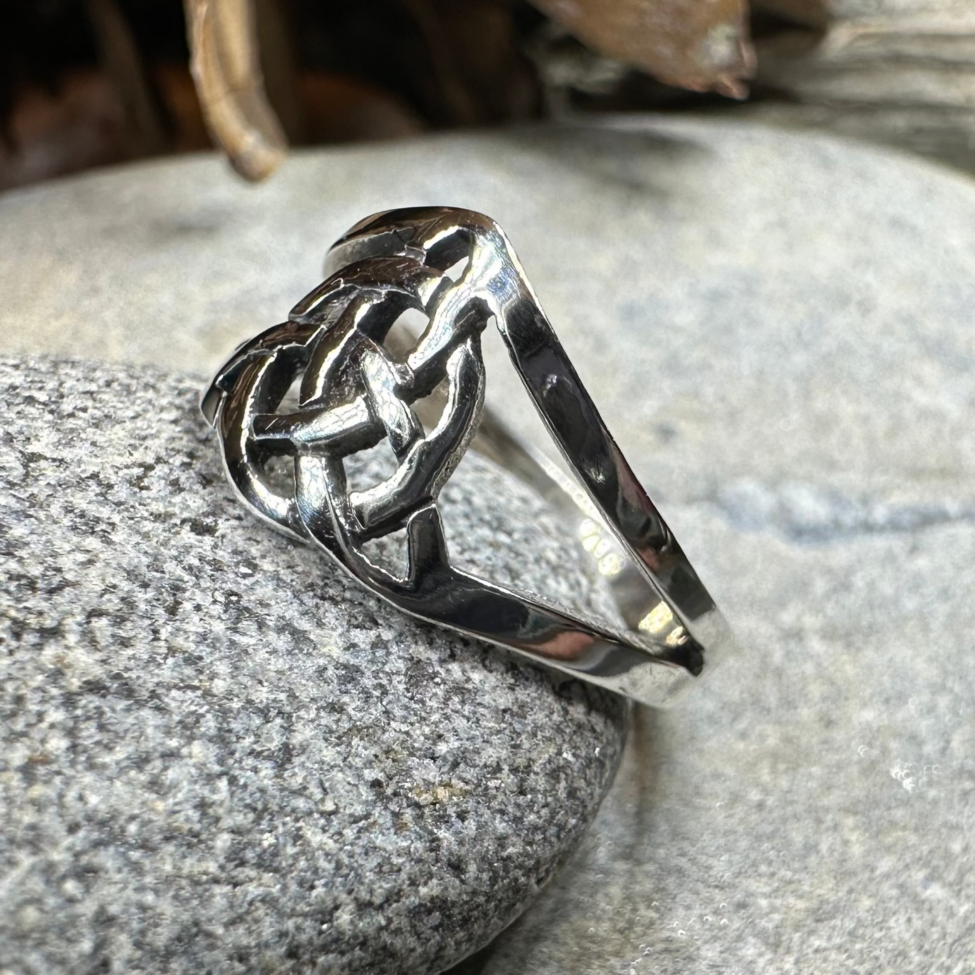 Dainty Little Celtic Ring — view 5
