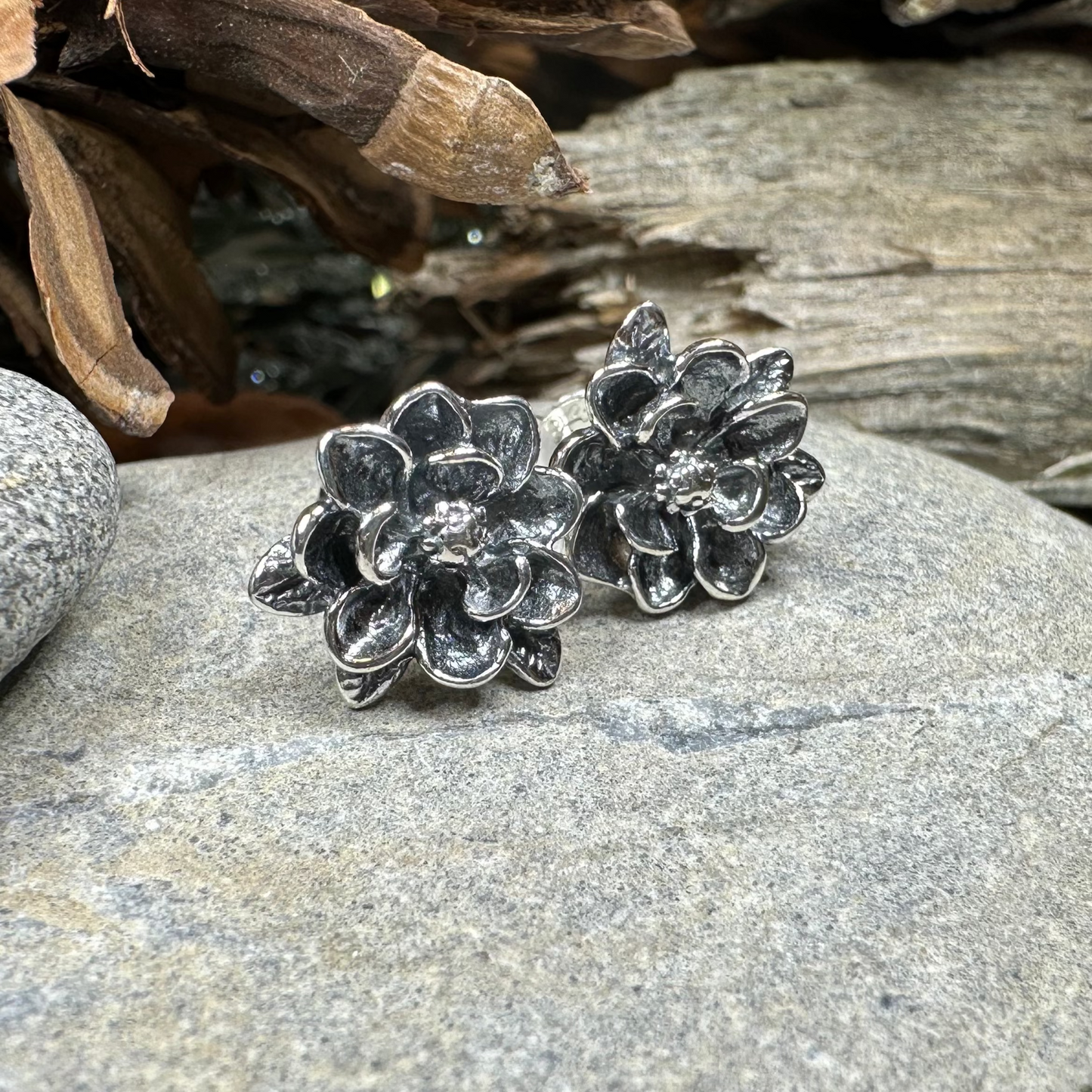 Sweet Magnolia Post Earrings — view 2