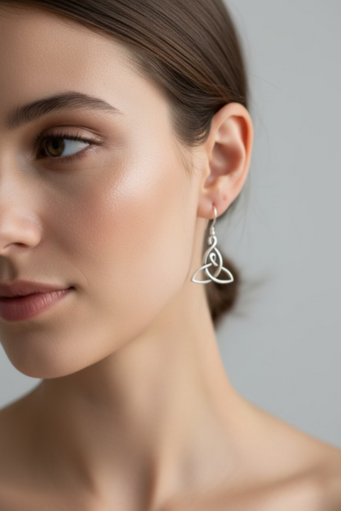 Load image into Gallery viewer, Mother's Knot Celtic Earrings
