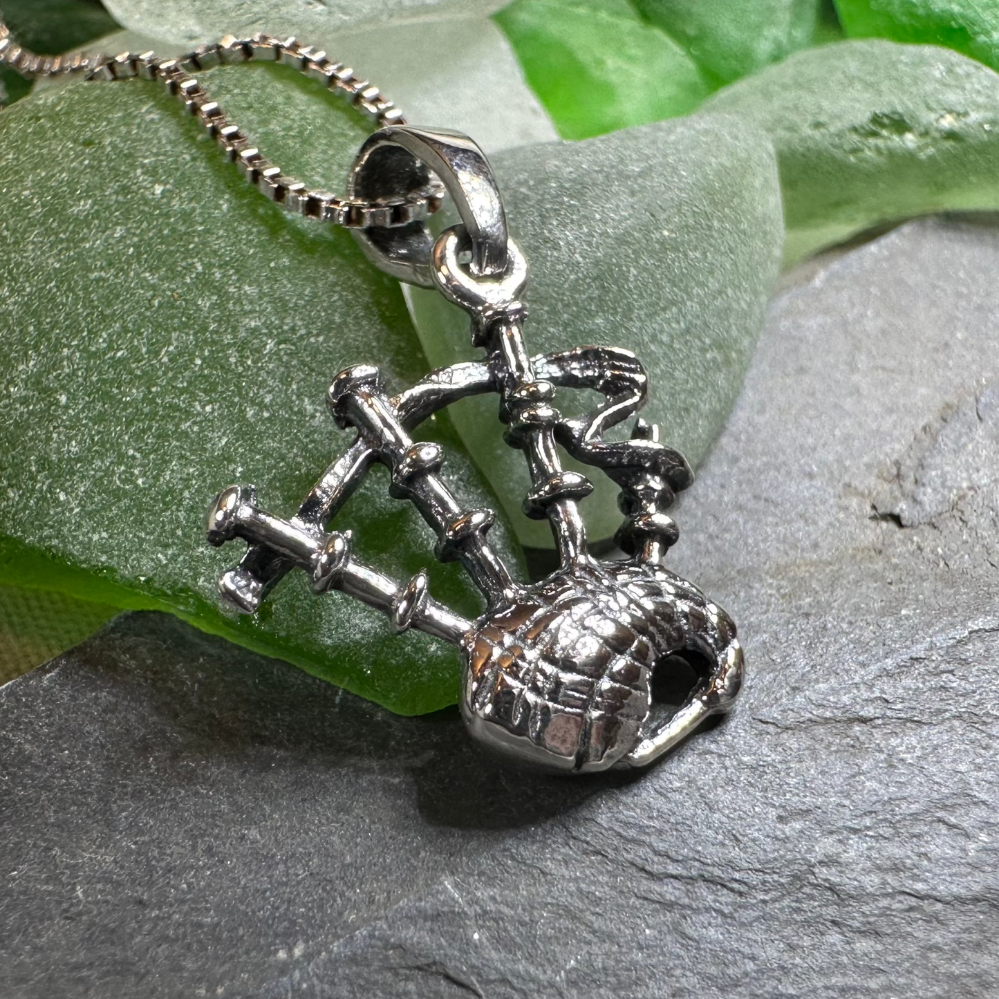 Tartan Bagpipes Necklace — view 7