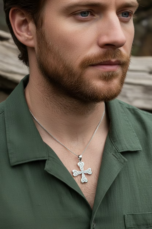 Ethereal Celtic Cross Necklace