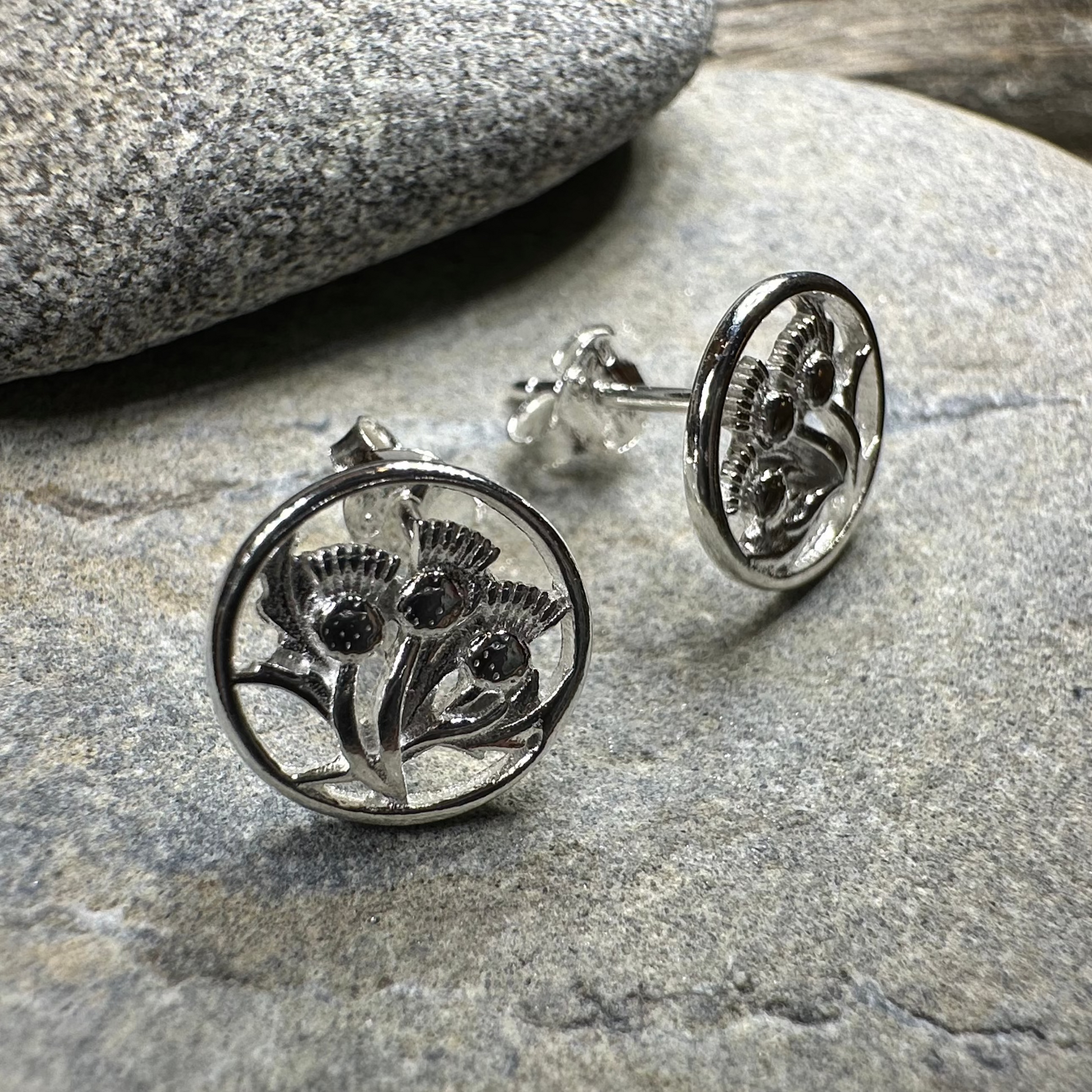 Dolina Thistle Stud Earrings — view 6