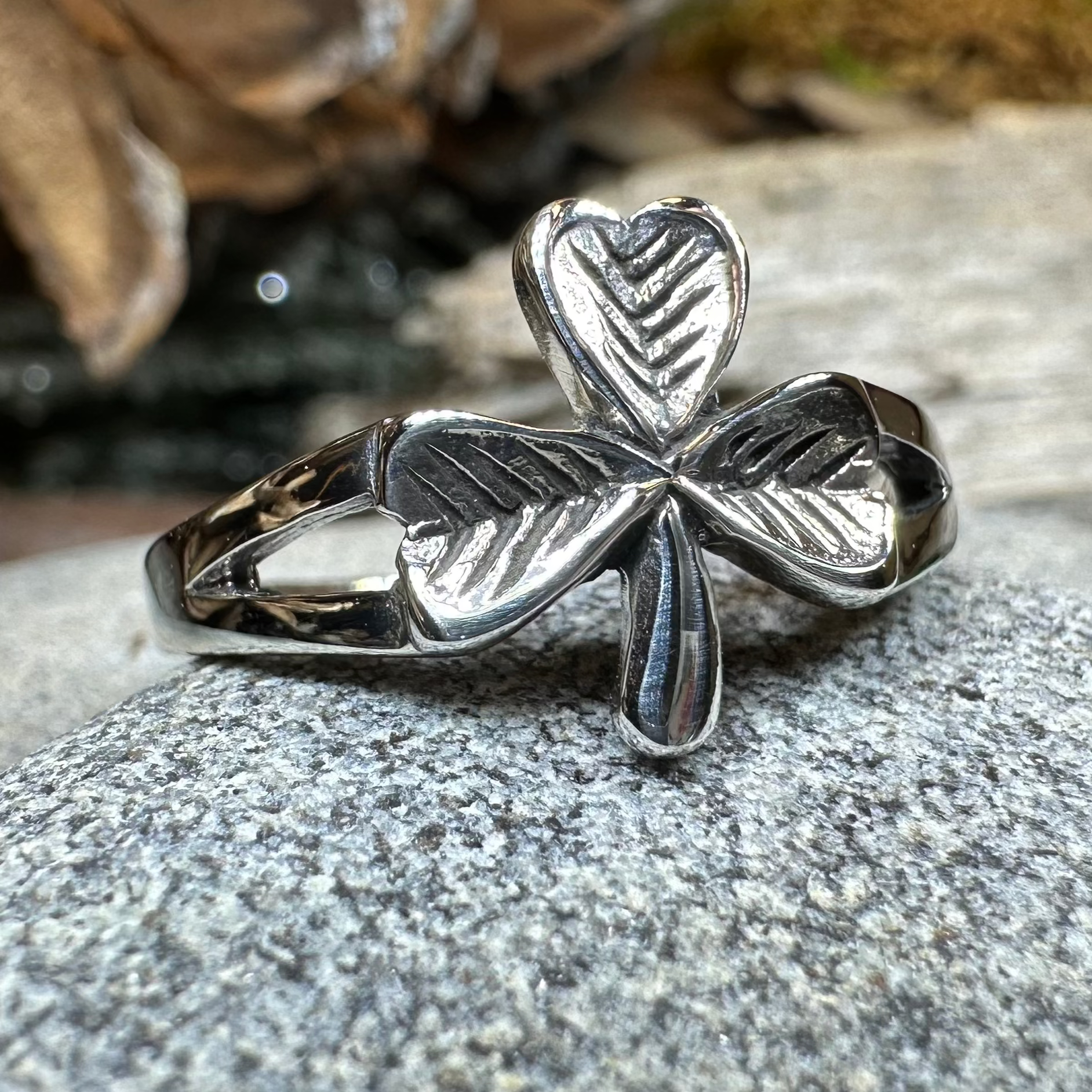 Sláinte Shamrock Celtic Ring — view 7