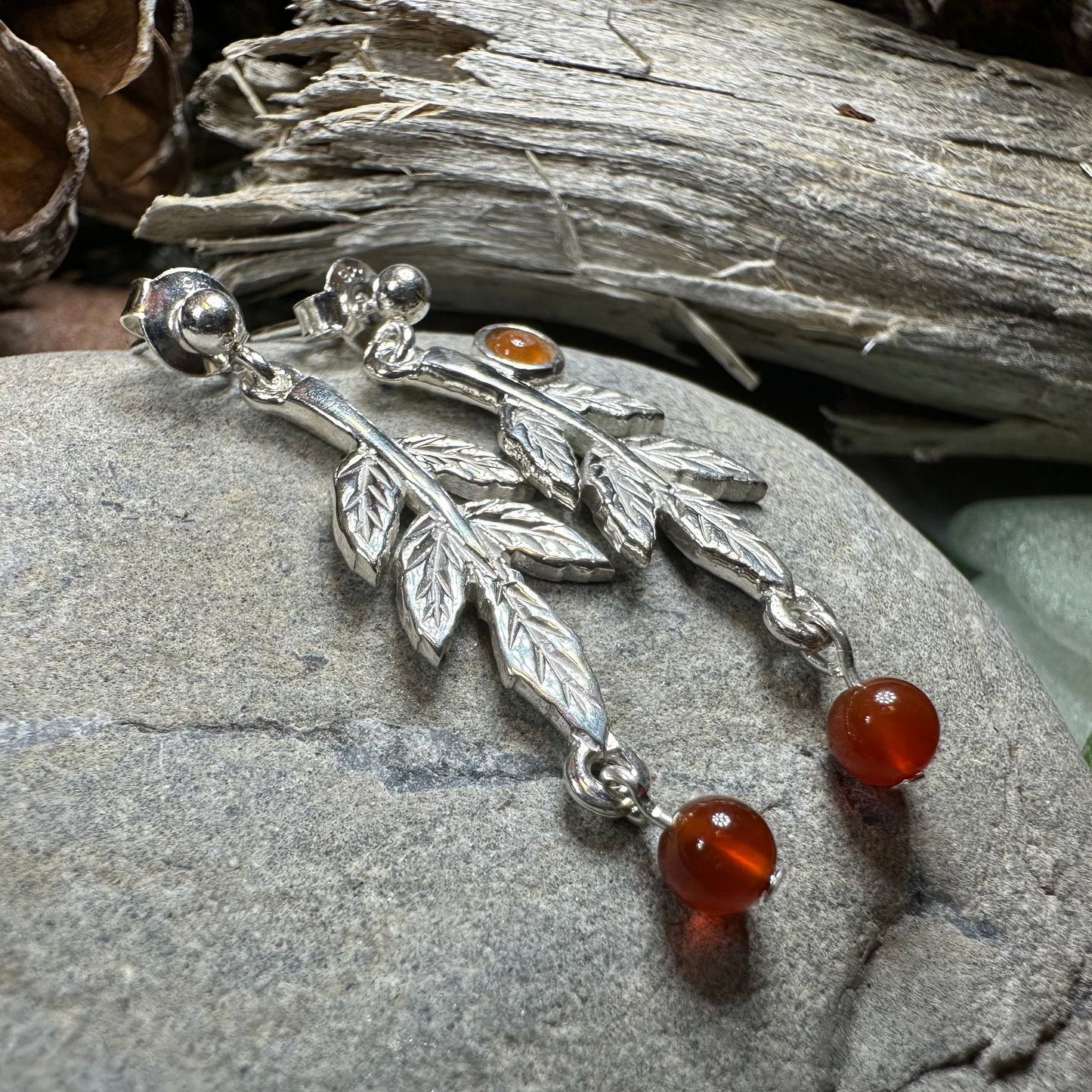 Rowan Tree of Life Earrings - Handmade in Scotland — view 3