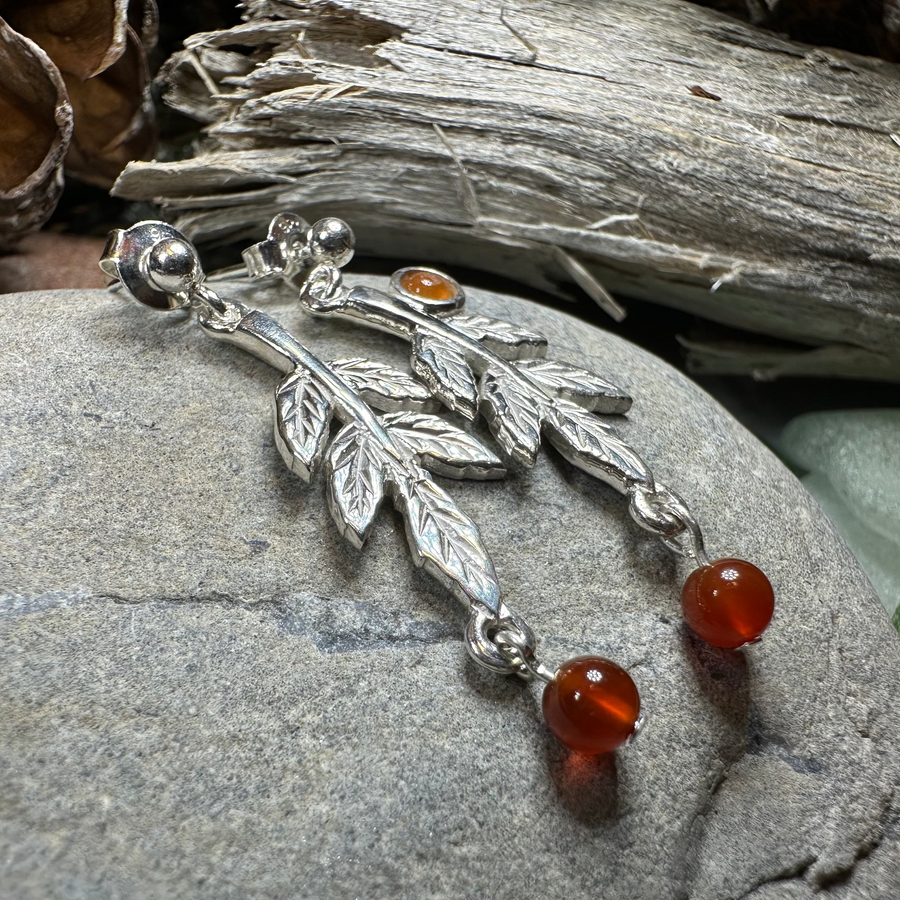 Rowan Tree of Life Earrings - Handmade in Scotland