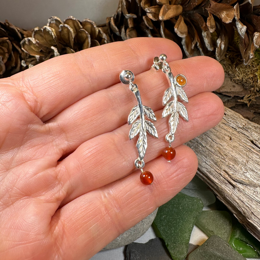 Rowan Tree of Life Earrings - Handmade in Scotland
