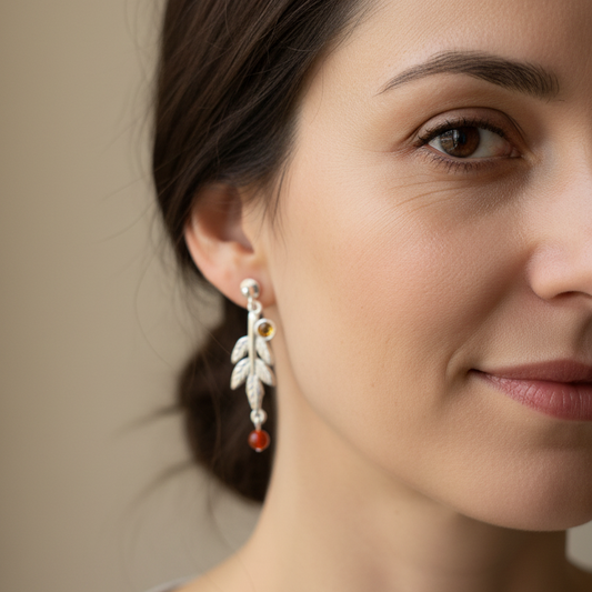 Rowan Tree of Life Earrings - Handmade in Scotland