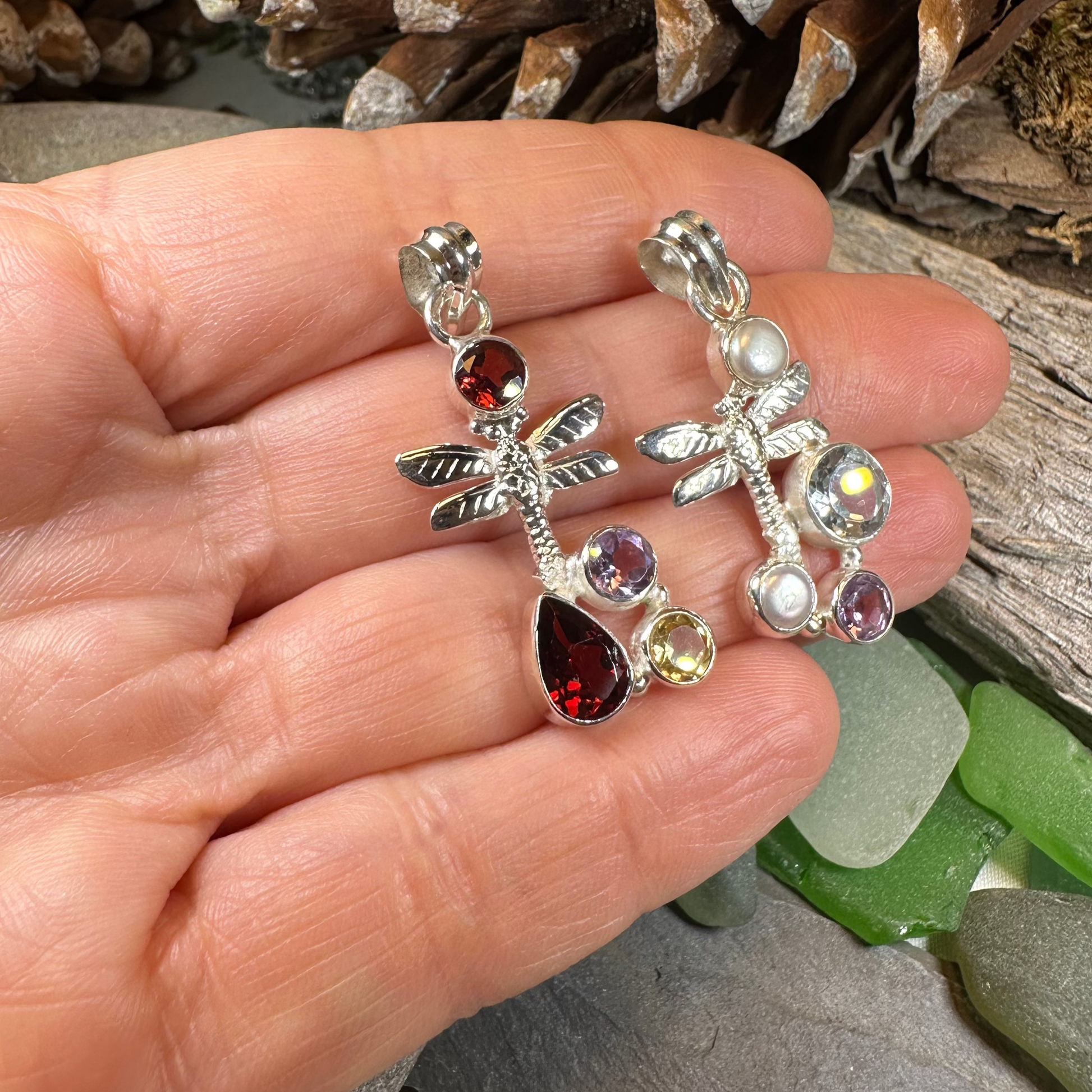 Morning Mist Dragonfly Necklace — view 5