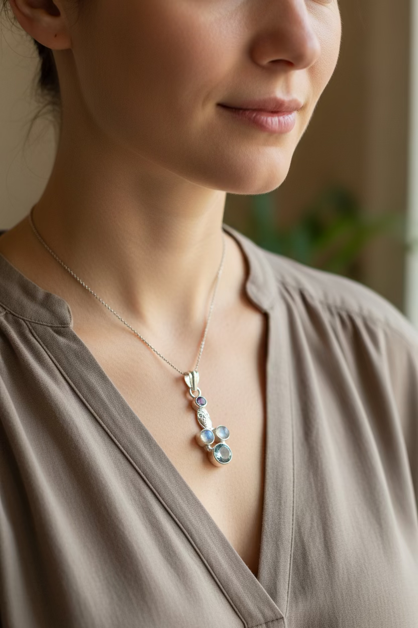 Rayna Owl Necklace — view 5