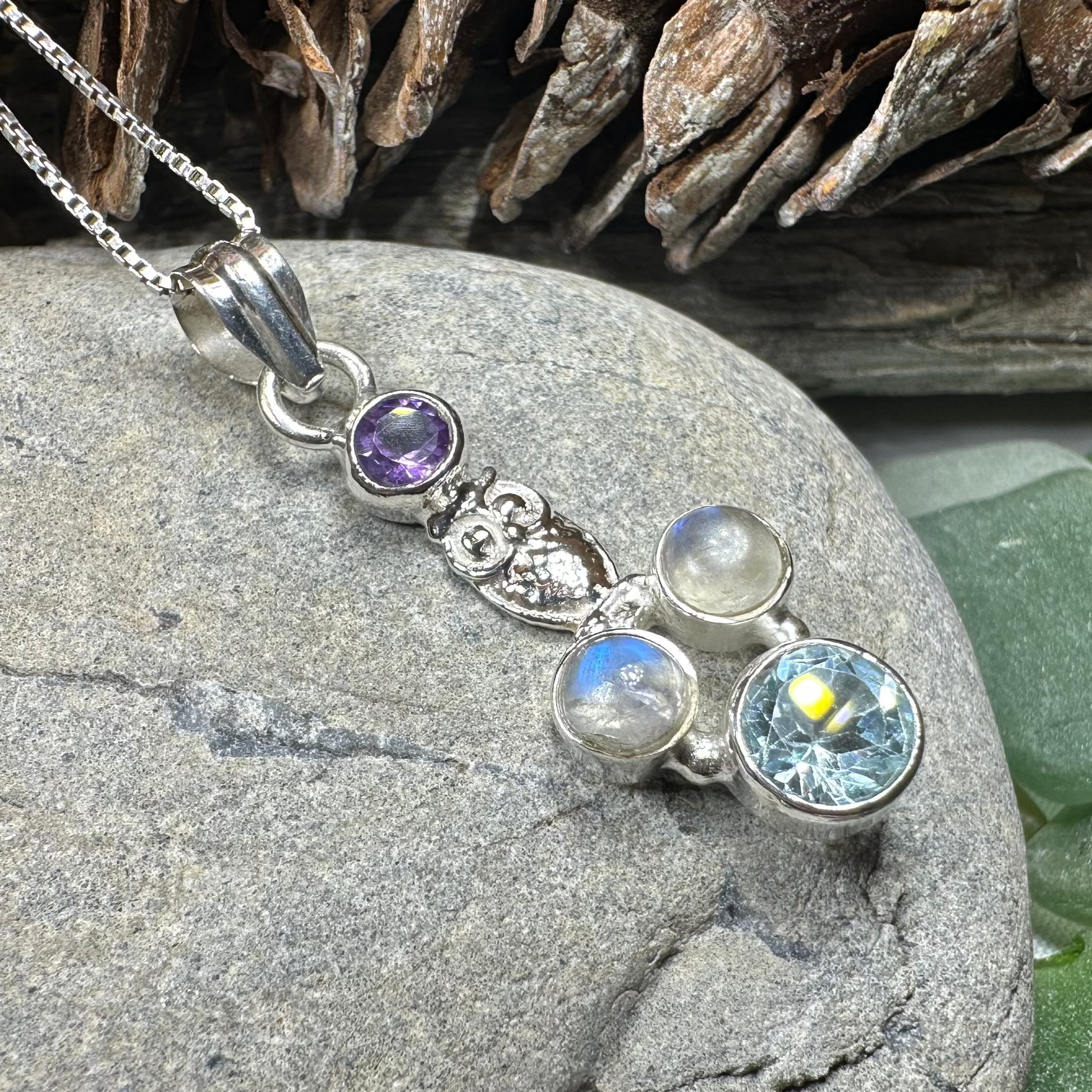 Rayna Owl Necklace — view 8