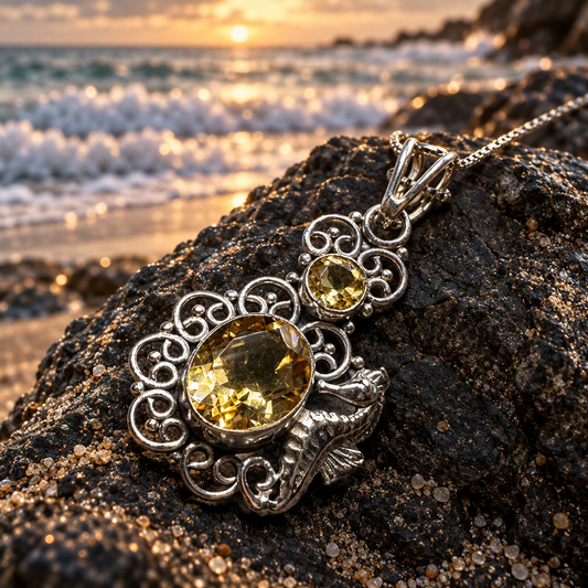 Seasong Seahorse Necklace — view 11