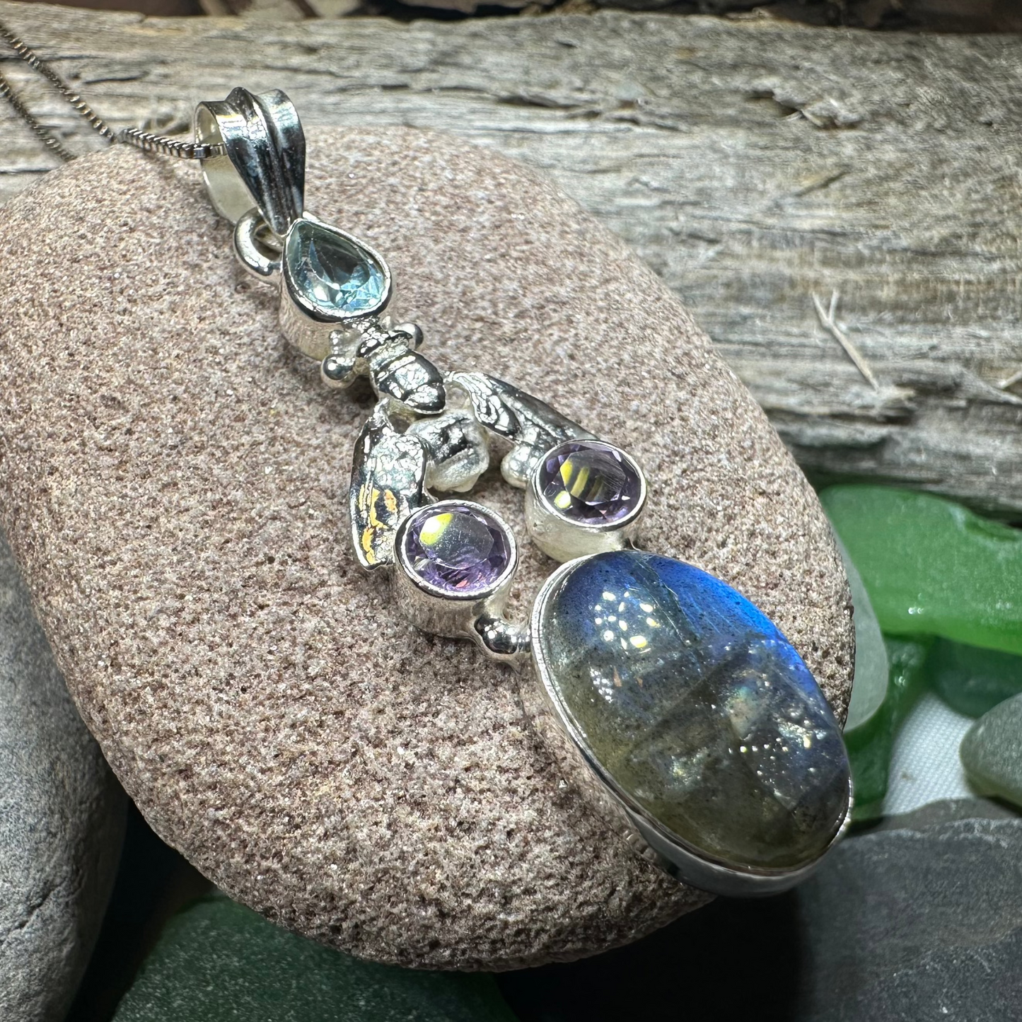Fairy Dust Bee Necklace — view 4