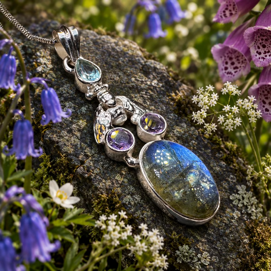 Fairy Dust Bee Necklace — view 4