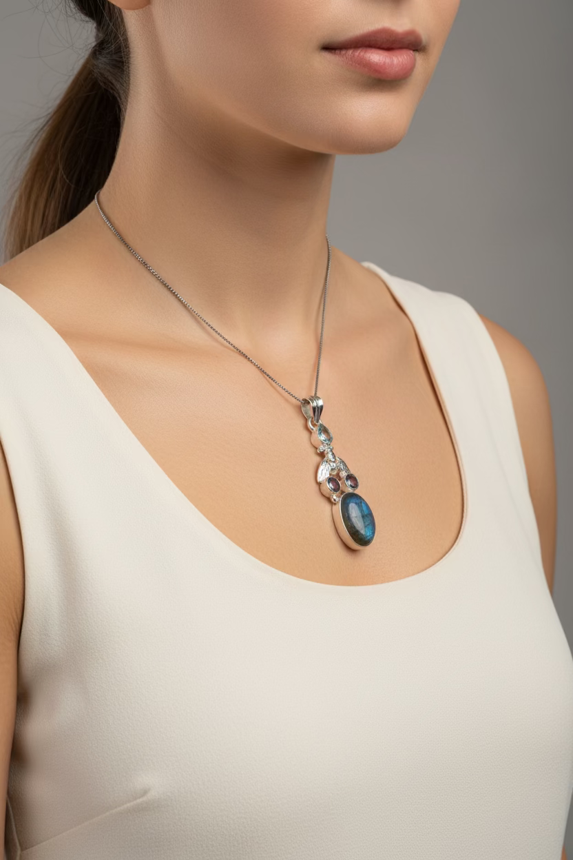 Fairy Dust Bee Necklace — view 2