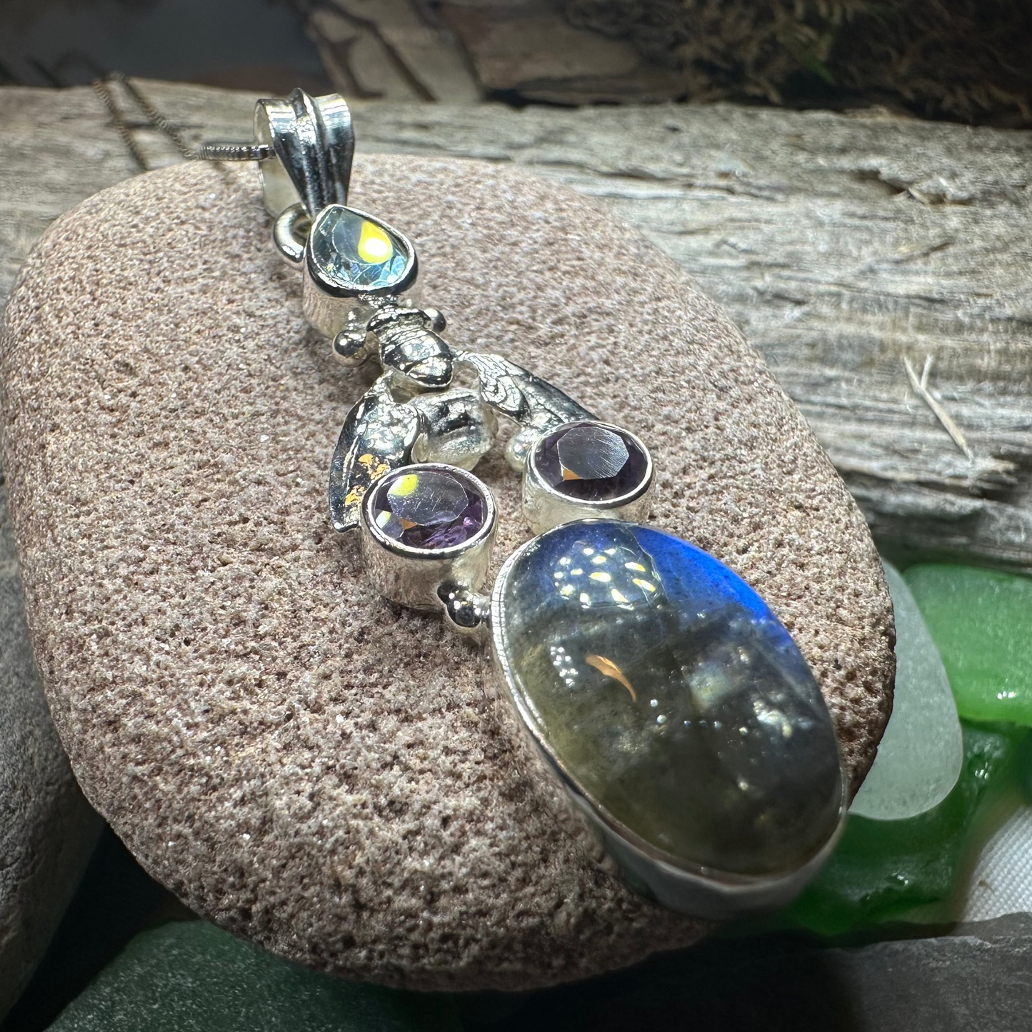 Fairy Dust Bee Necklace — view 6