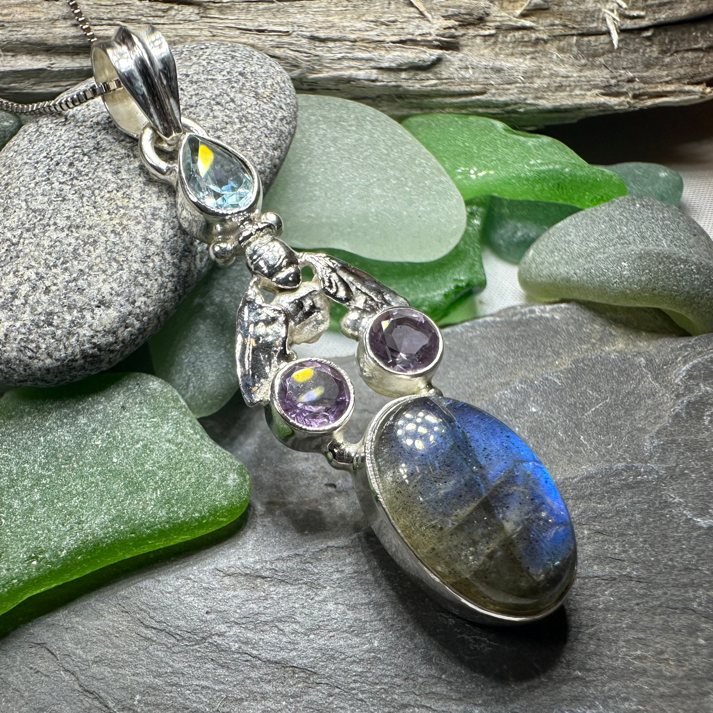 Fairy Dust Bee Necklace — view 5
