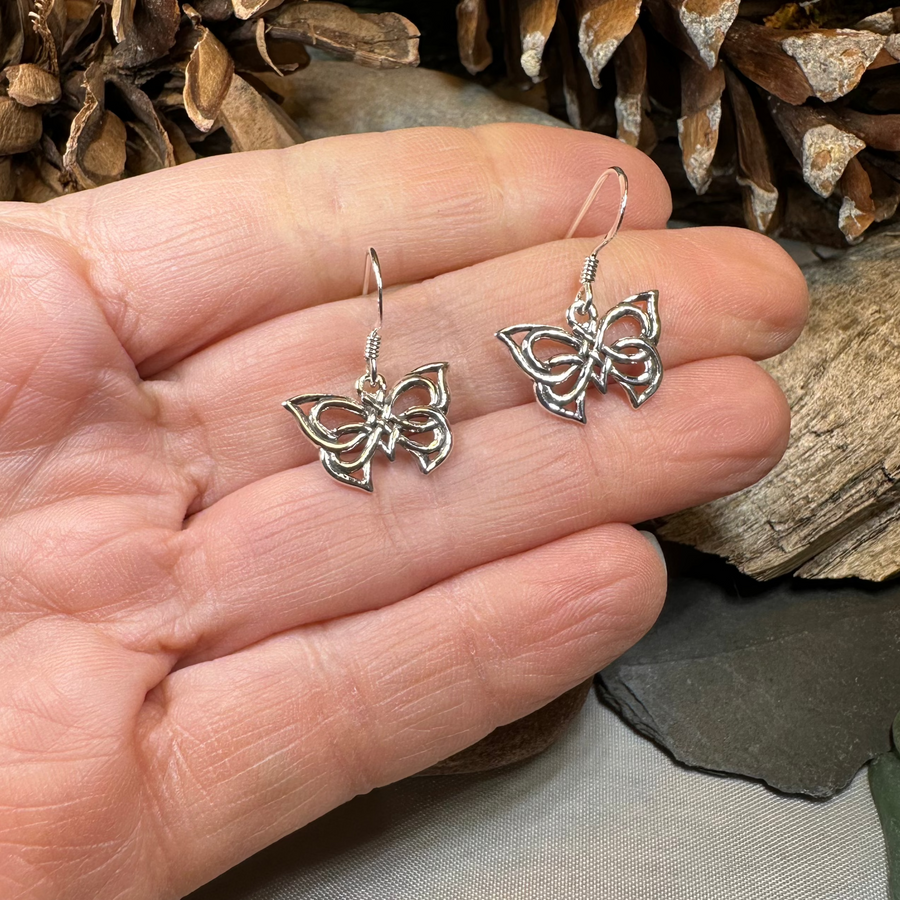 Flutter Celtic Butterfly Earrings