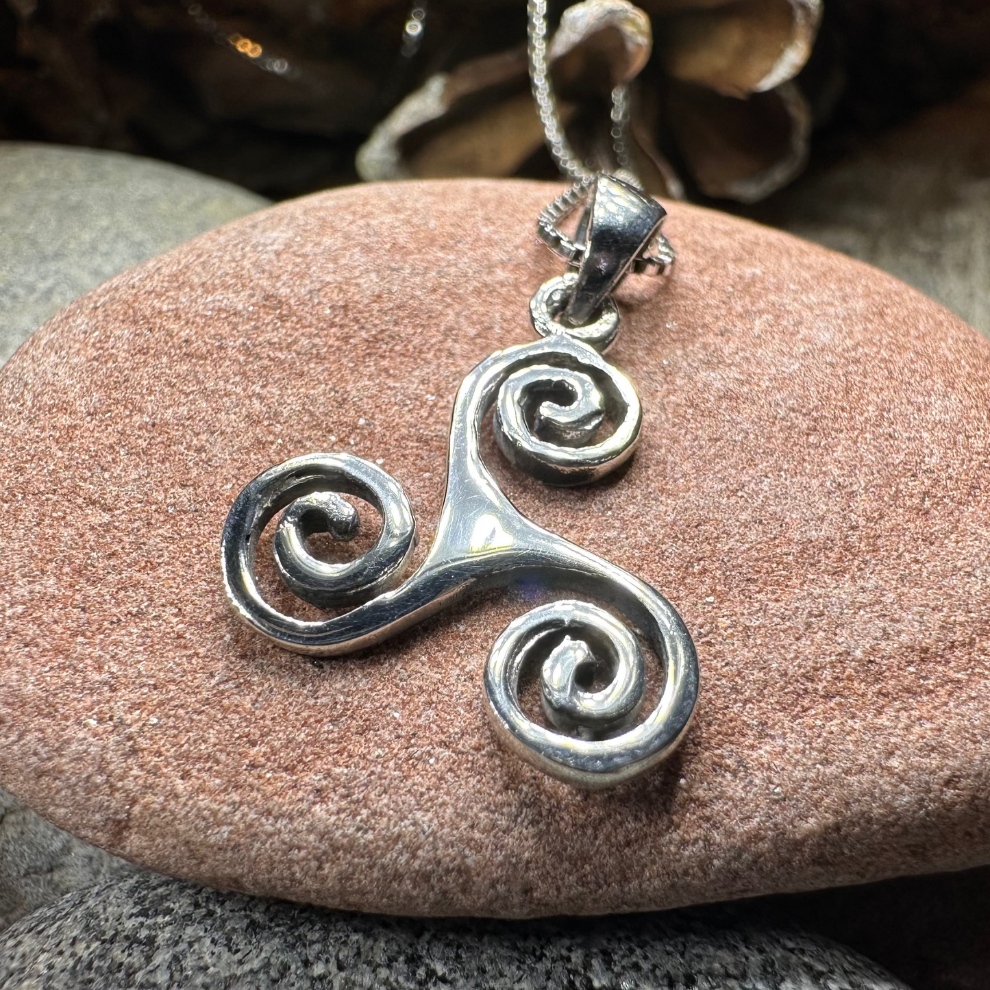 Arwyn Celtic Spiral Necklace — view 3