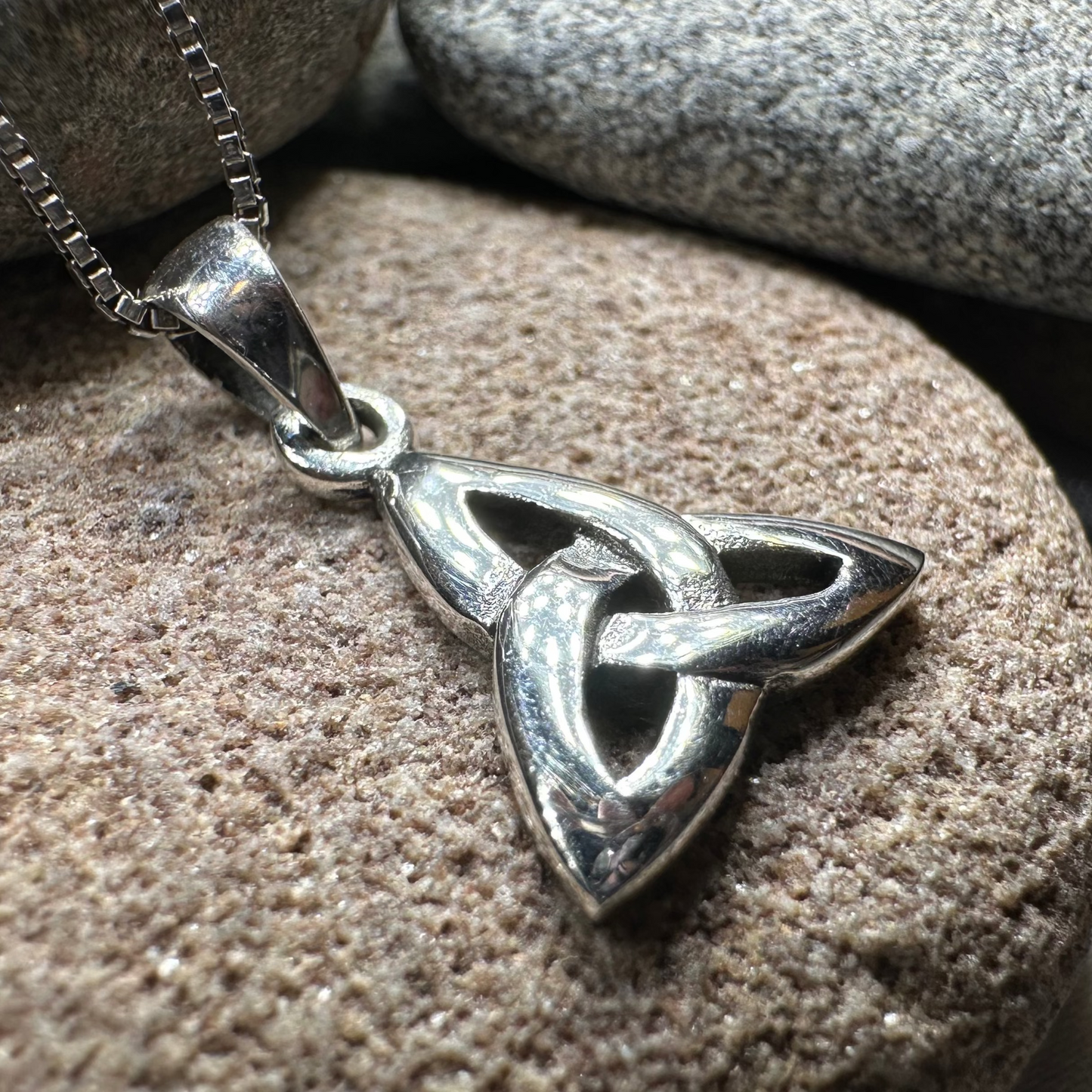 Karstyn Celtic Trinity Knot Necklace in Sterling Silver