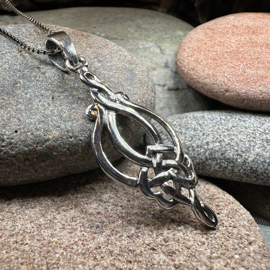 Olivia Celtic Knot Necklace in Sterling Silver
