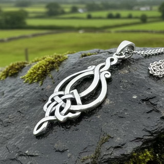 Olivia Celtic Knot Necklace in Sterling Silver