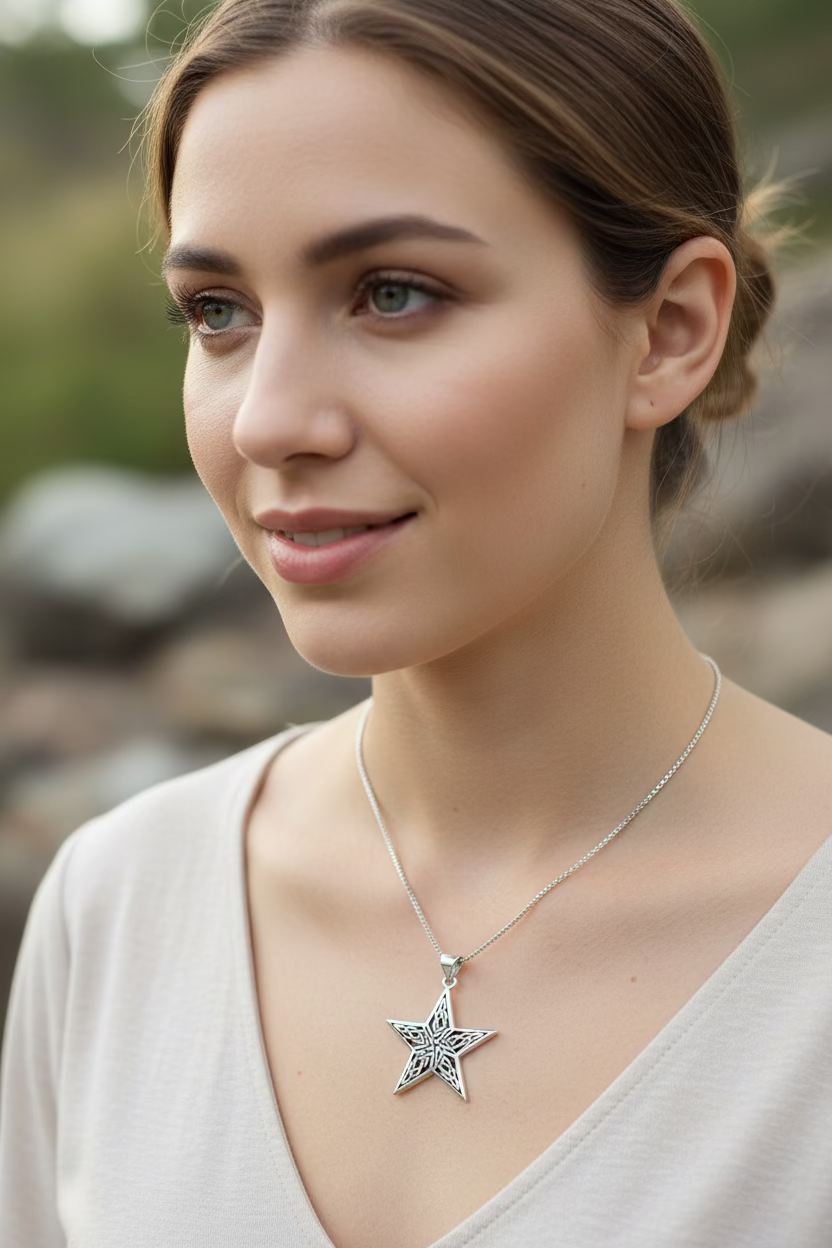 Constella Celtic Star Necklace — view 2