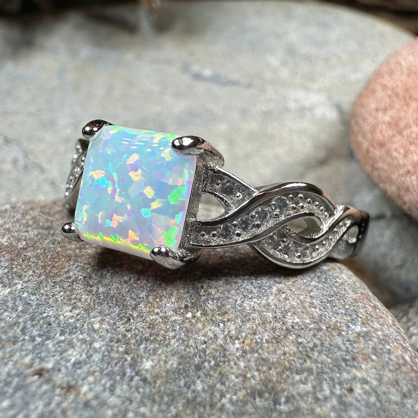 Highland Lass Celtic Opal Ring — view 2