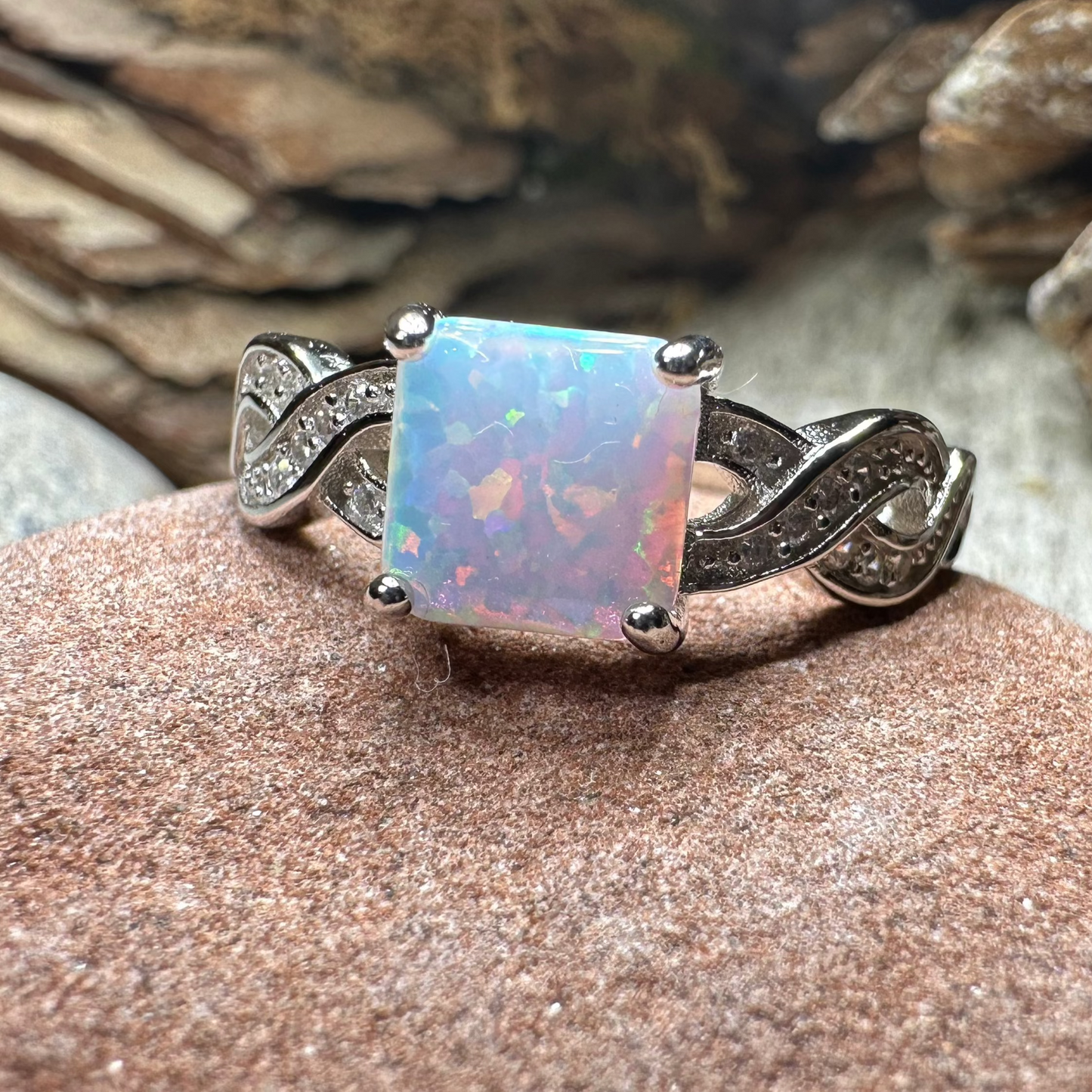 Highland Lass Celtic Opal Ring — view 3