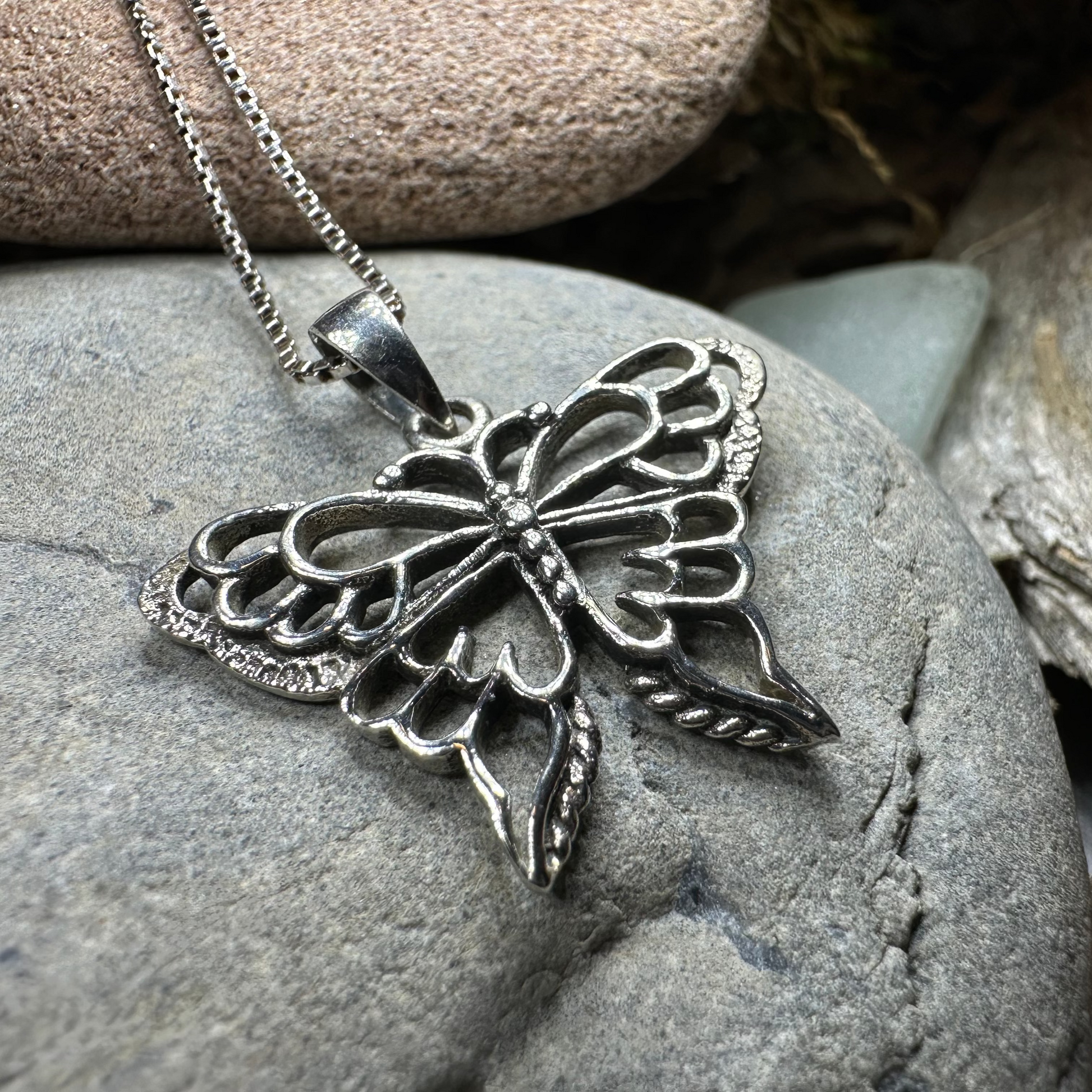 Lovely Butterfly Necklace — view 5