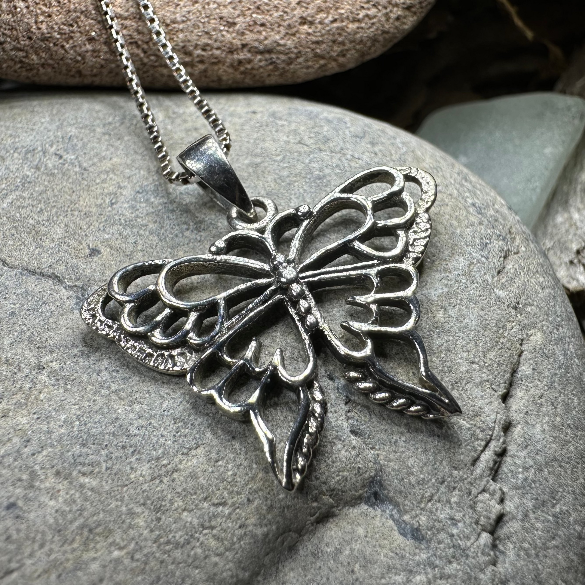 Lovely Butterfly Necklace — view 4