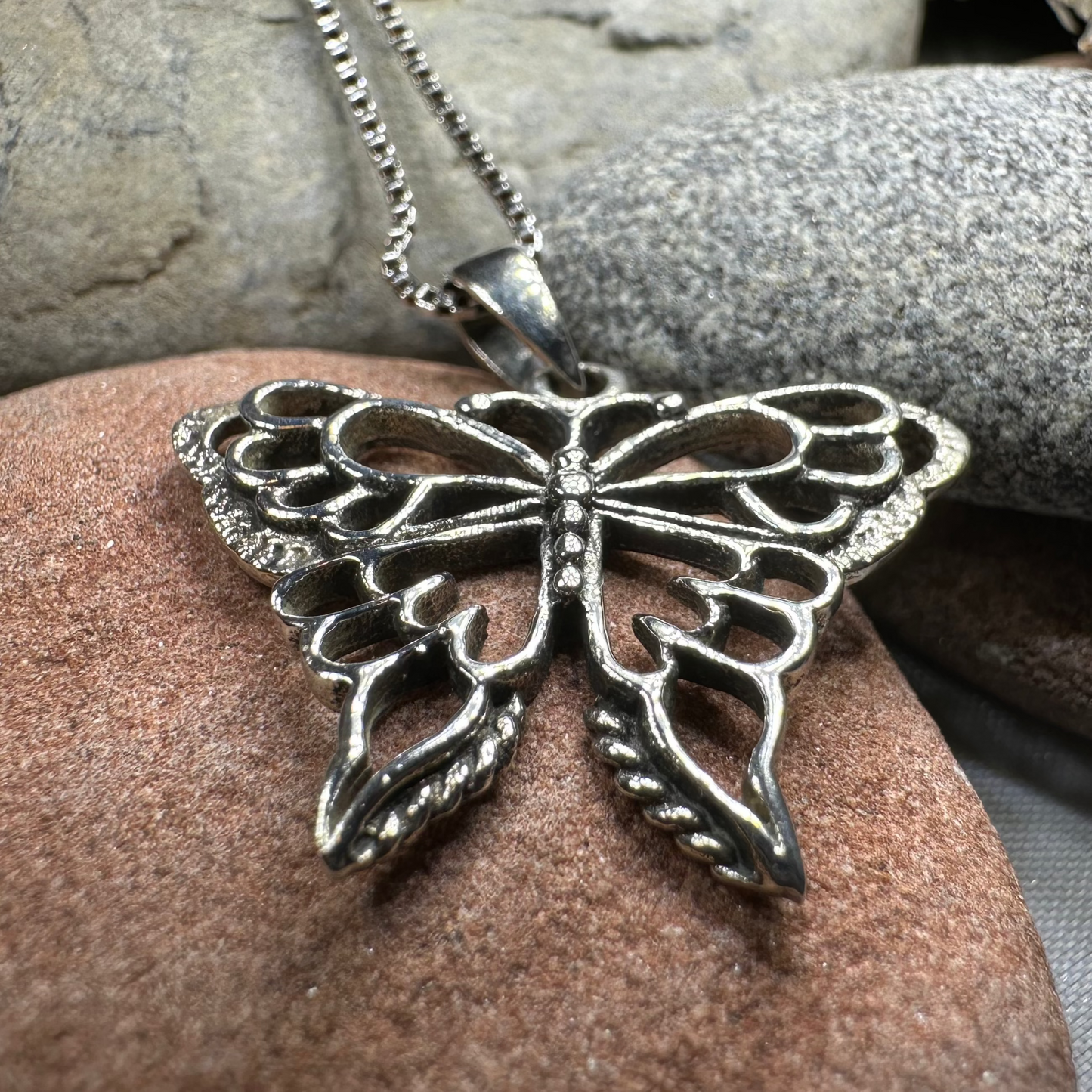 Lovely Butterfly Necklace — view 2