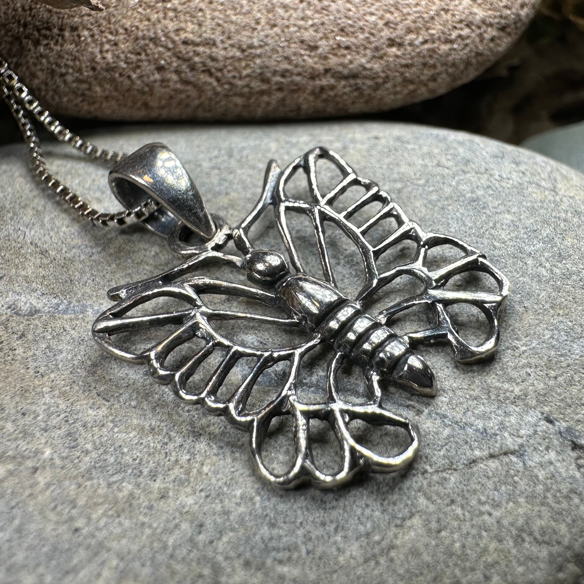 Blanca Butterfly Necklace — view 2