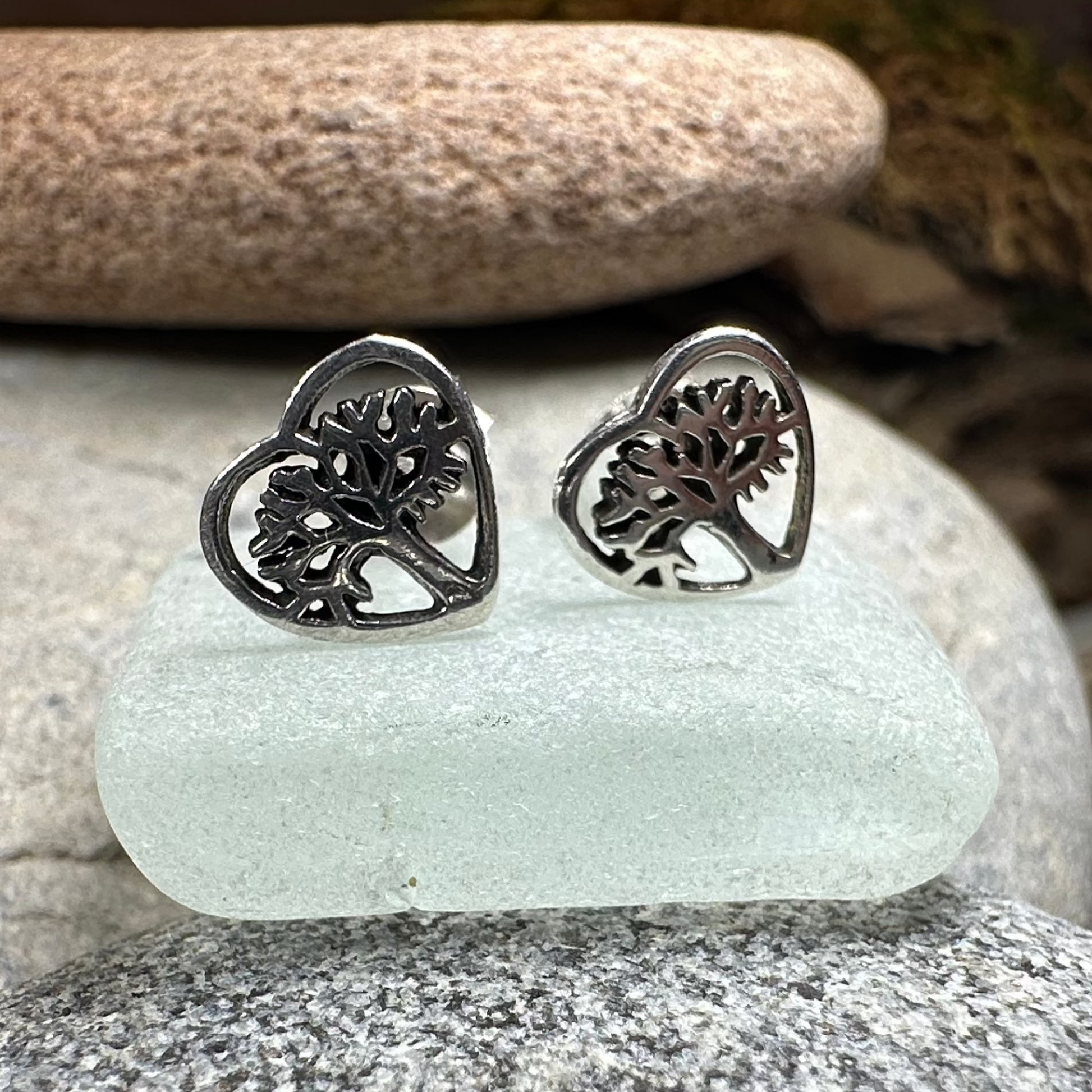 Beag Tree of Life Stud Earrings — view 2