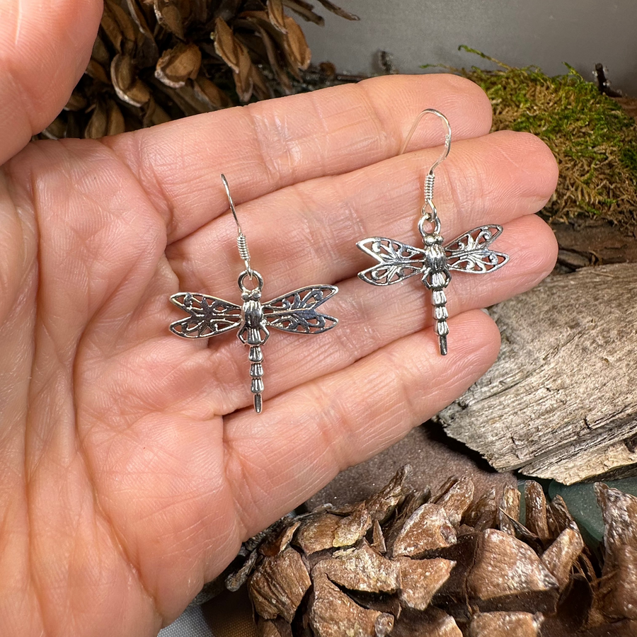Dragonfly Drop Earrings