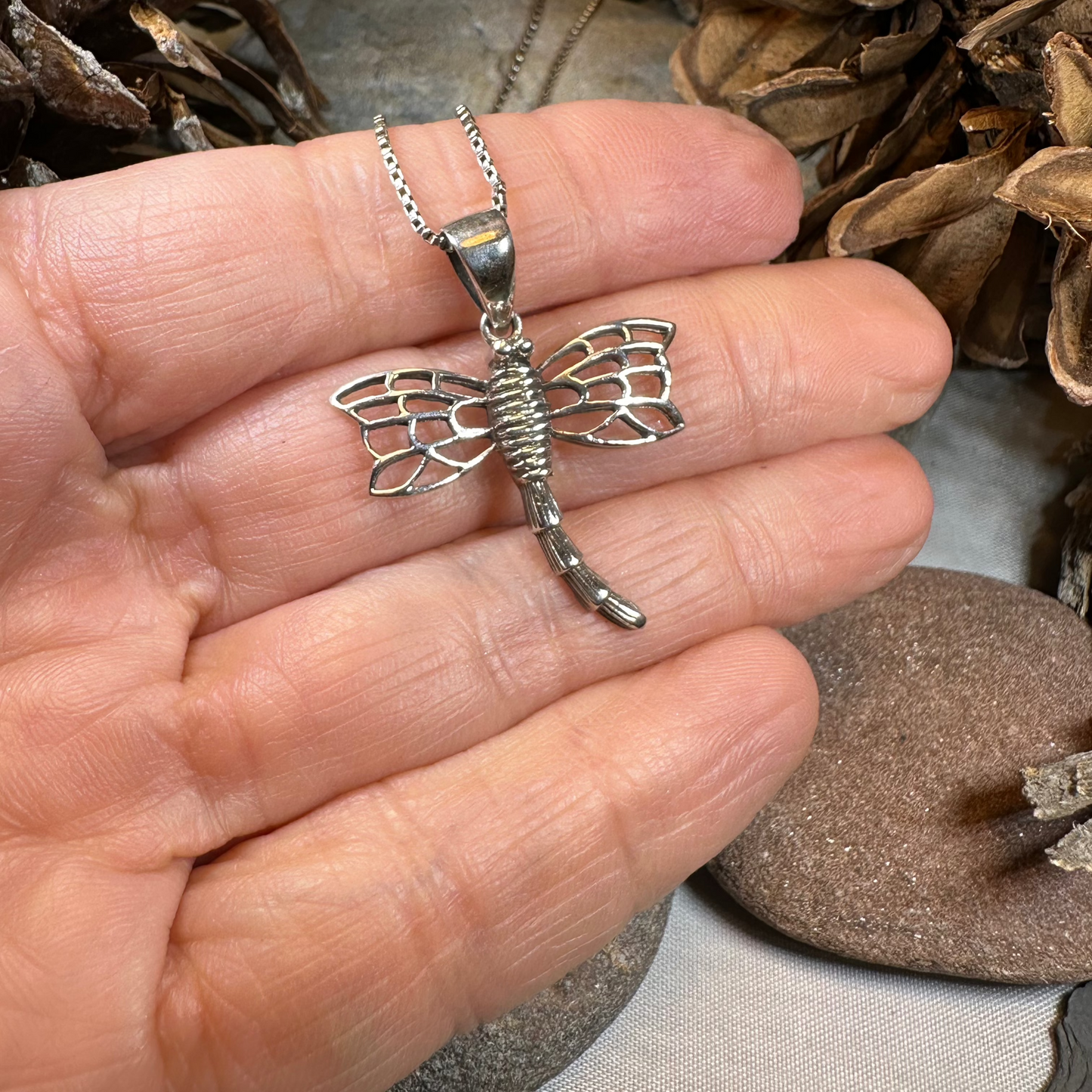 Celtic Dragonfly Necklace — view 3